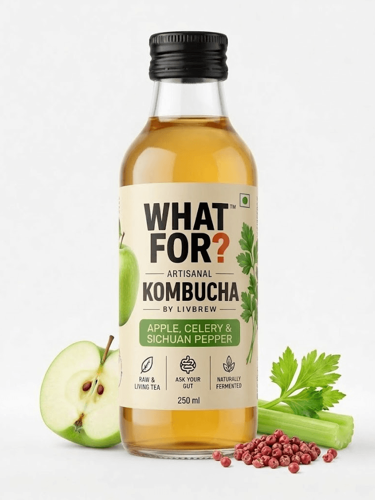 WHAT FOR? Apple, celery & Sichuan pepper
