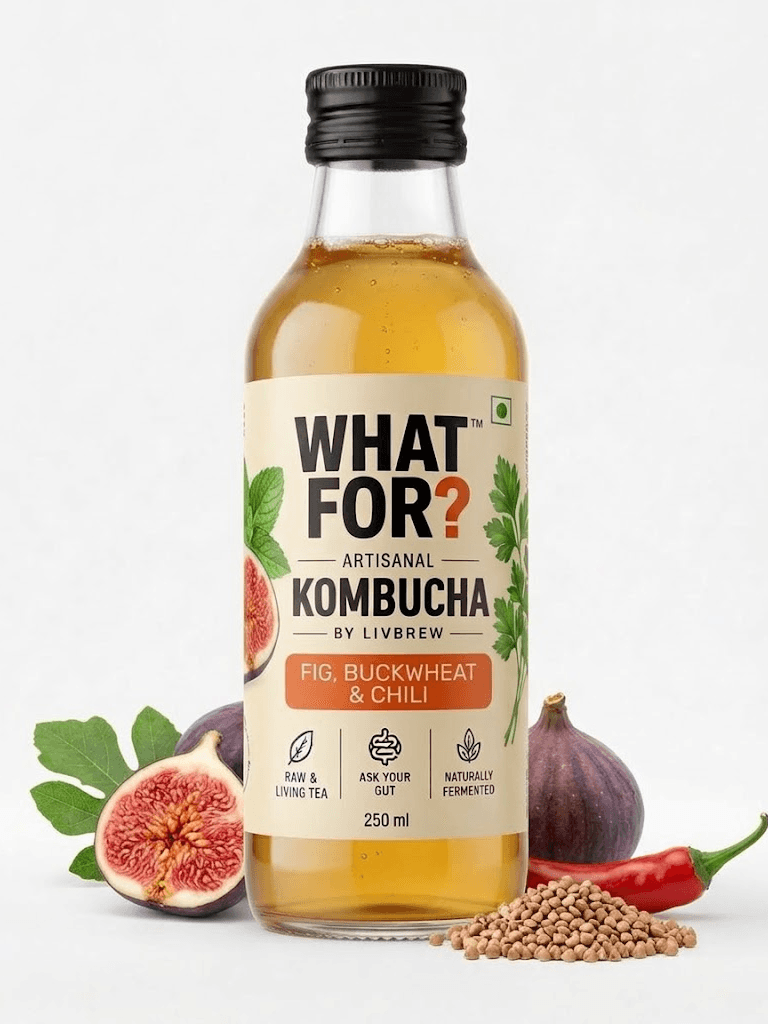 A clear bottle of WHAT FOR? Fig, buckwheat & chili